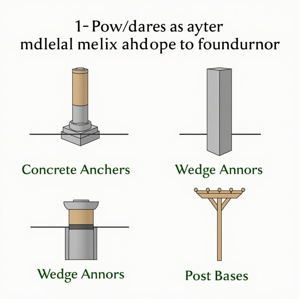 Different Pergola Anchor Types for Paver Patio