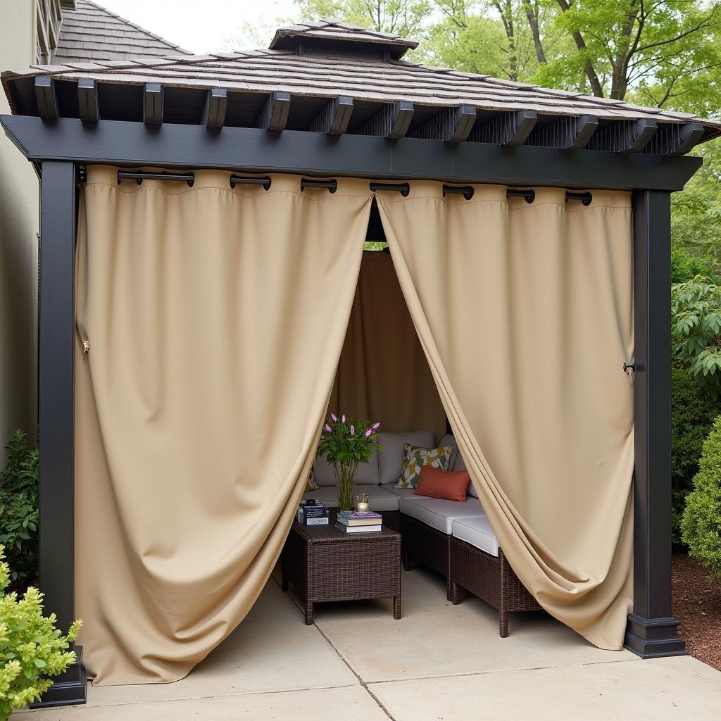 Pergola Curtains for Weather Protection