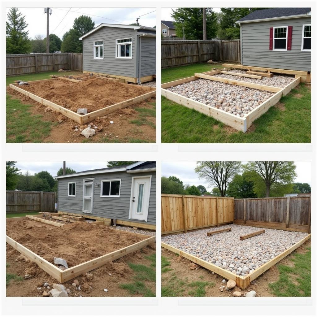 Pergola Shed Construction Foundation Steps