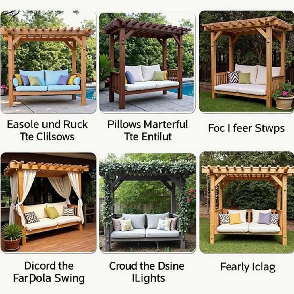 Decorating Your Pergola Swing