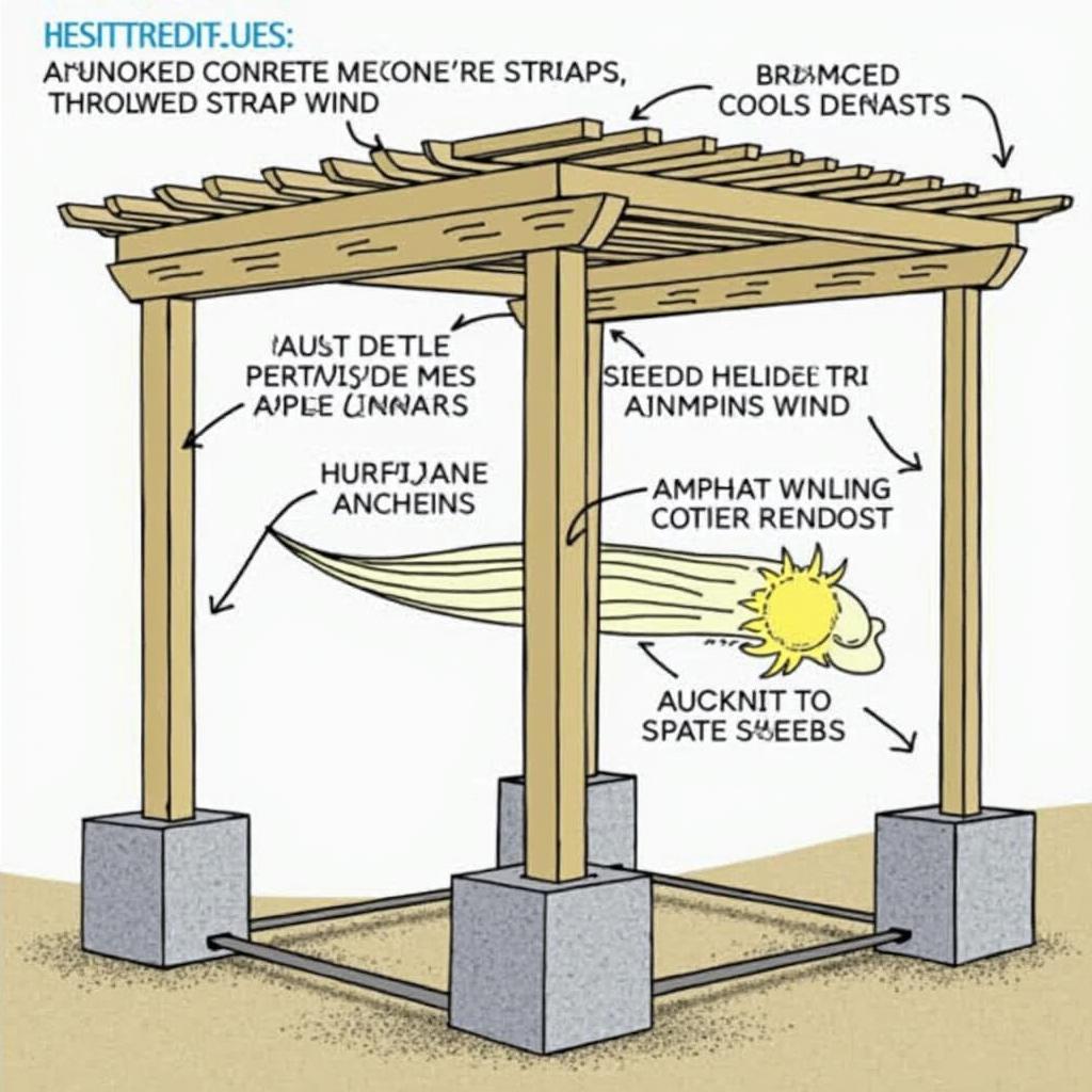 Securely Anchoring a Pergola for High Winds