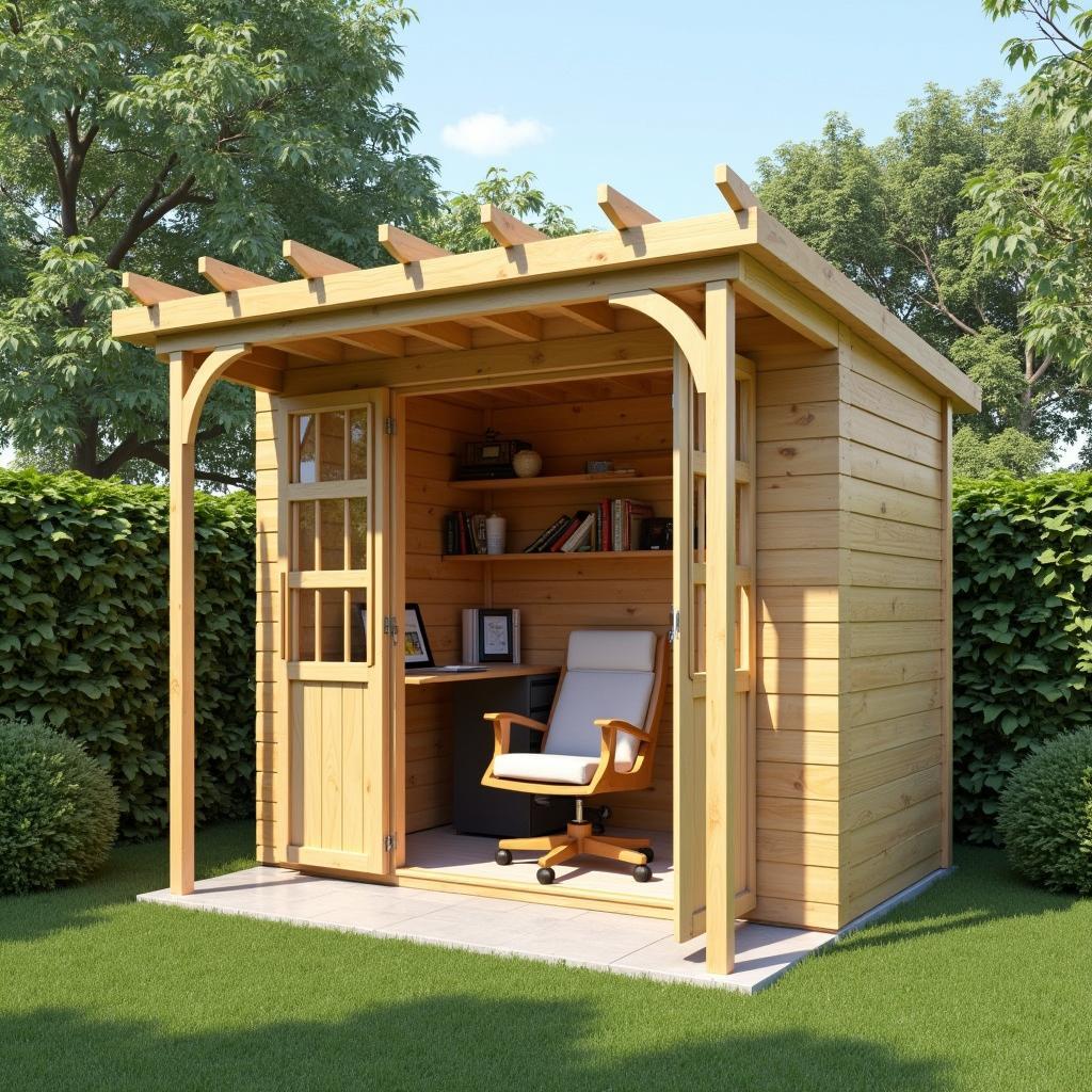 Shed Pergola Workspace Design