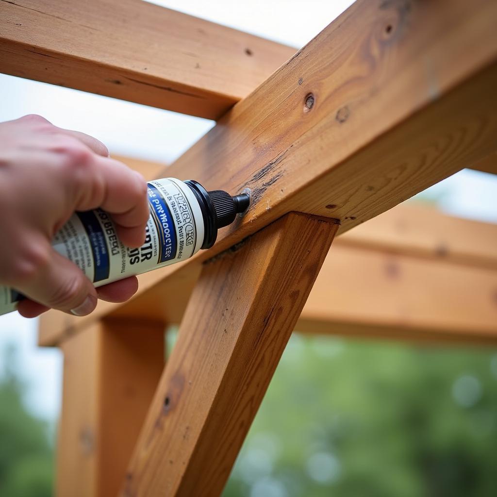 Maintaining a Single Support Pergola