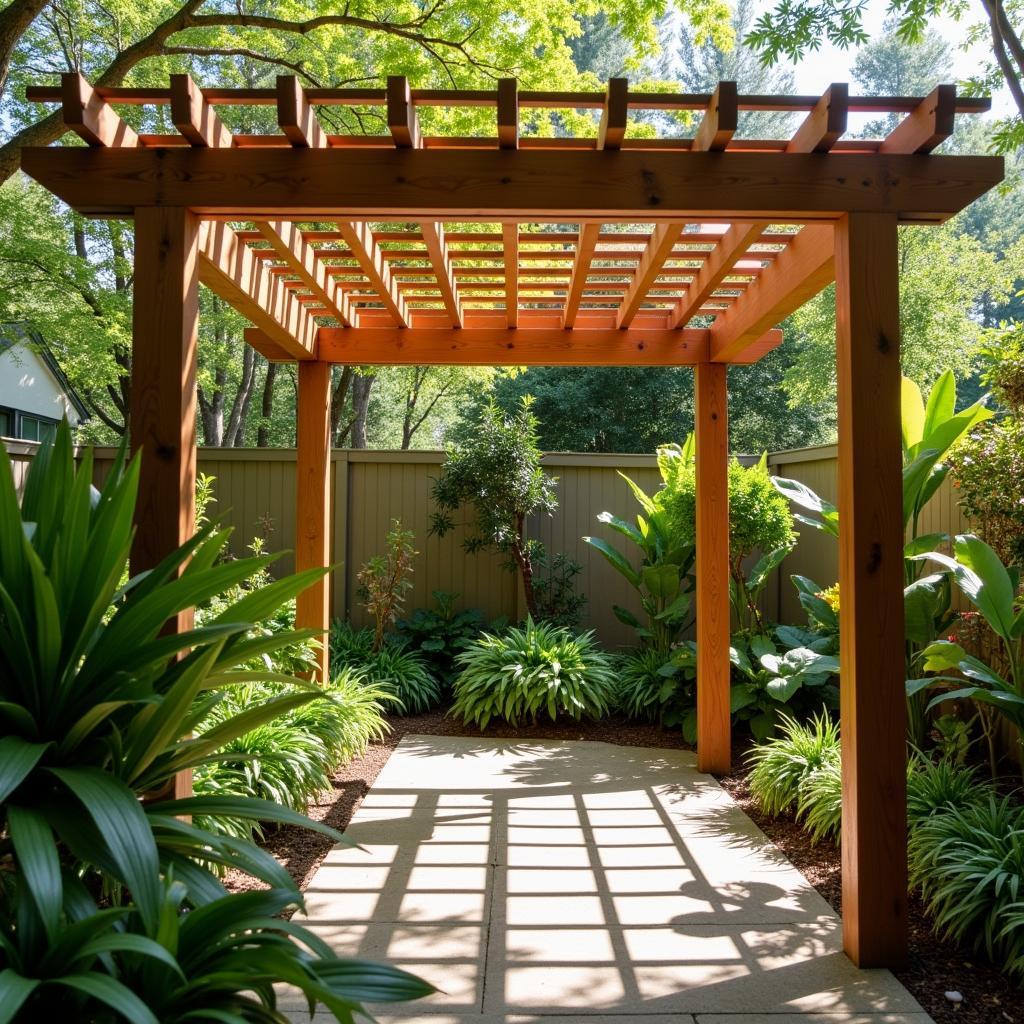 Pergola Design for a Small Shady Backyard