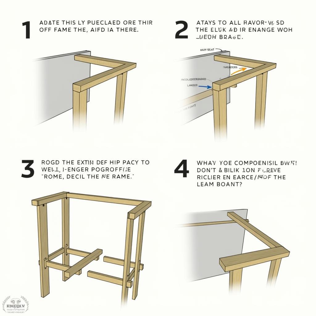 Wall Pergola Construction Steps