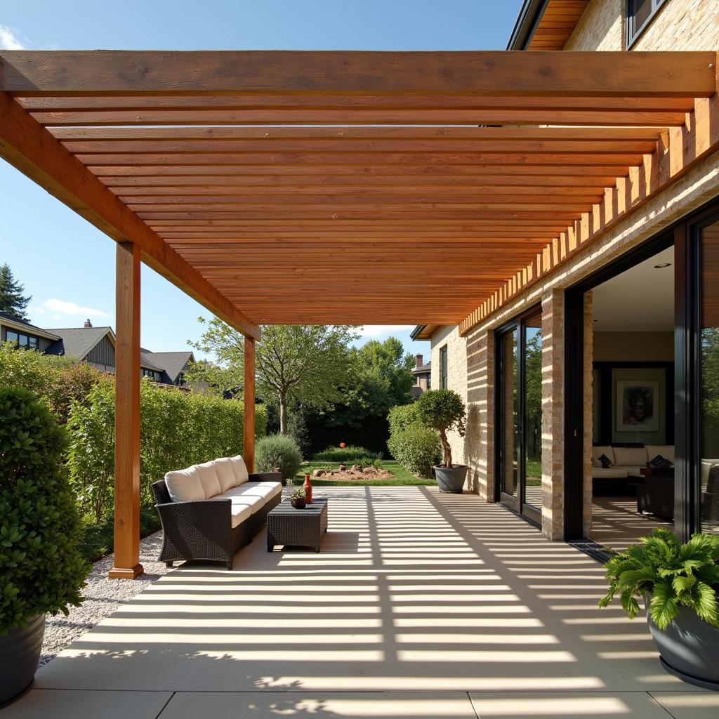 Wooden Slat Pergola Patio Cover Ideas